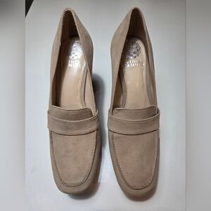 Vince Camuto Women's Beige Suede Heels - Size 8.5